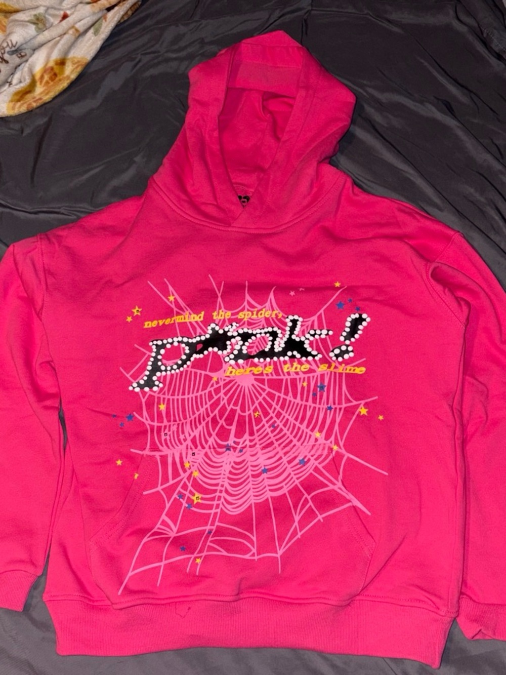 Pink sp5der hoodie